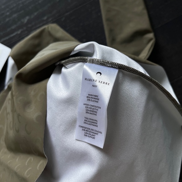 BNWT Marine Serre all over moon printed reflective long sleeve top size large - Picture 5 of 7